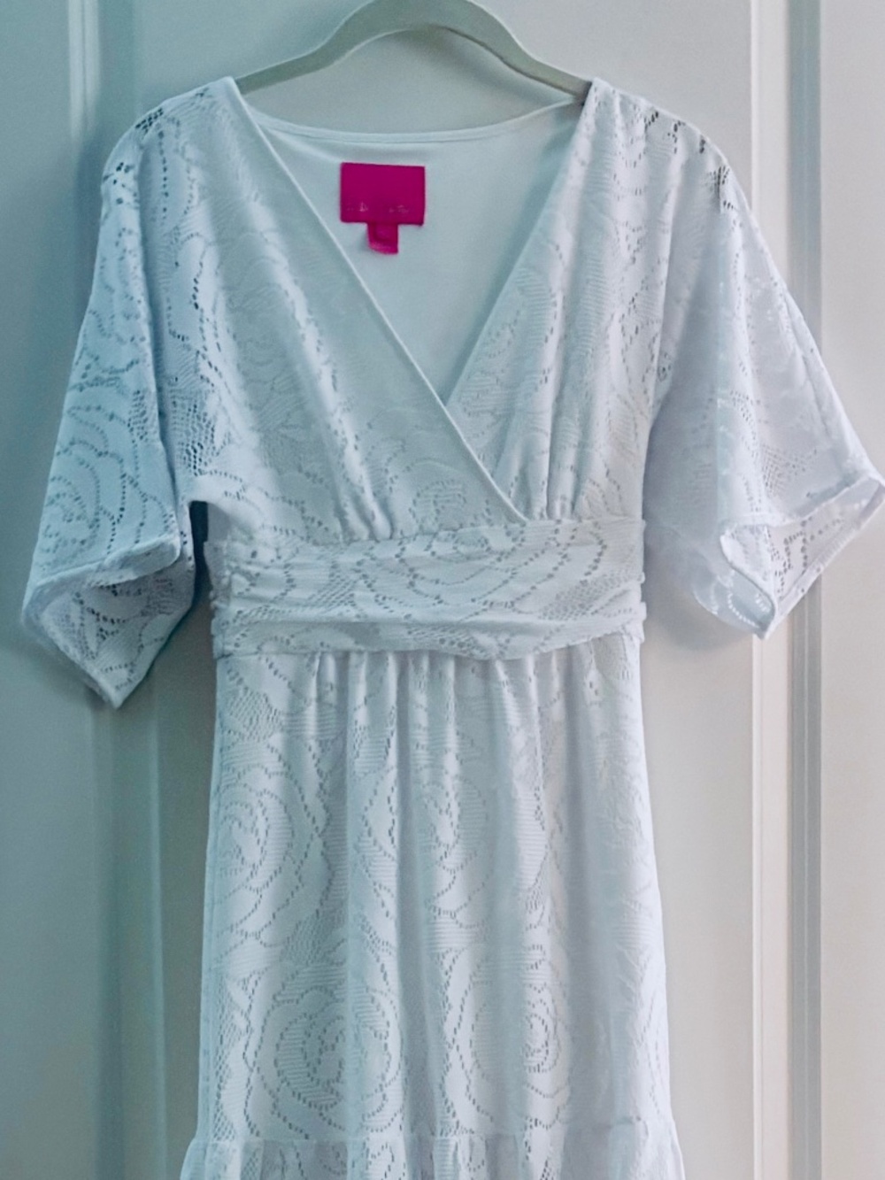 Lilly Pulitzer. White Parigi Maxi Dress, Sz XXS